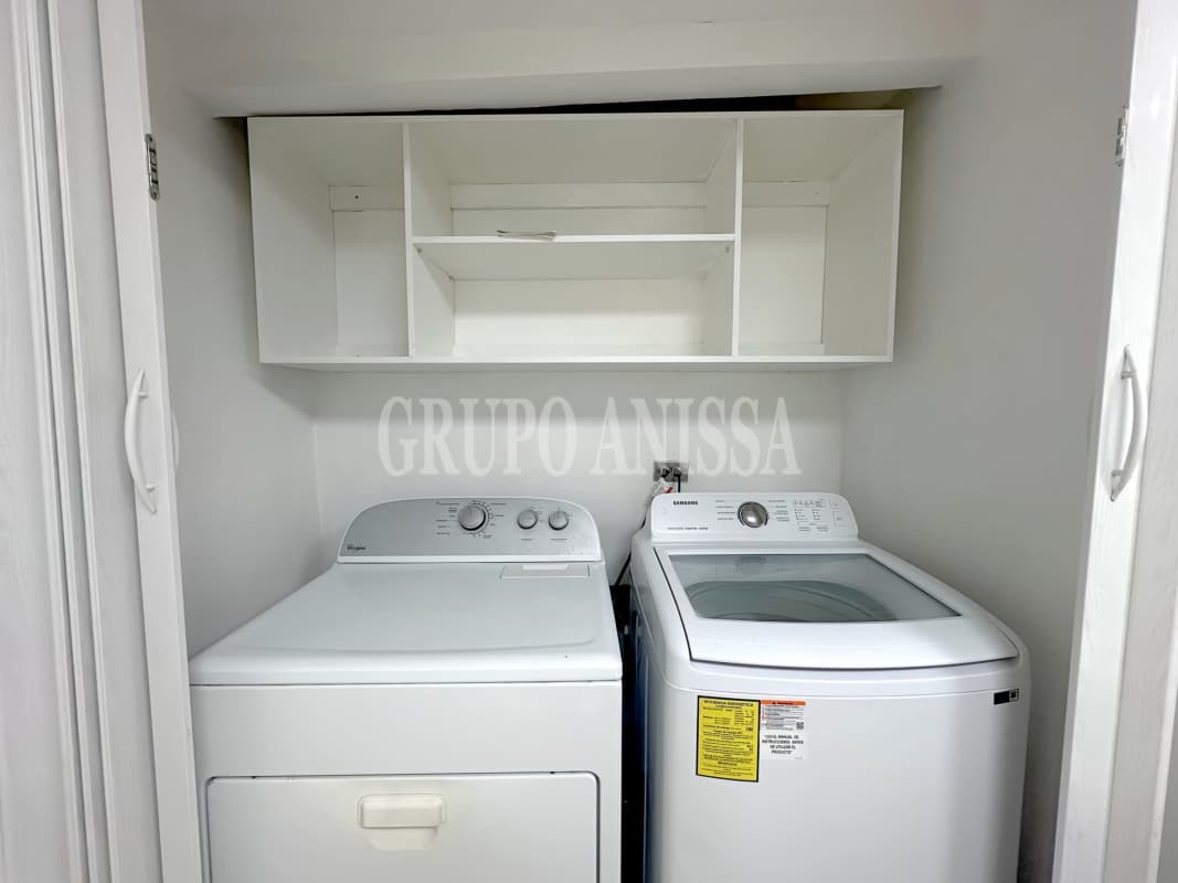 Private laundry area inside studio Ancón Balboa near Canal Zone Panama