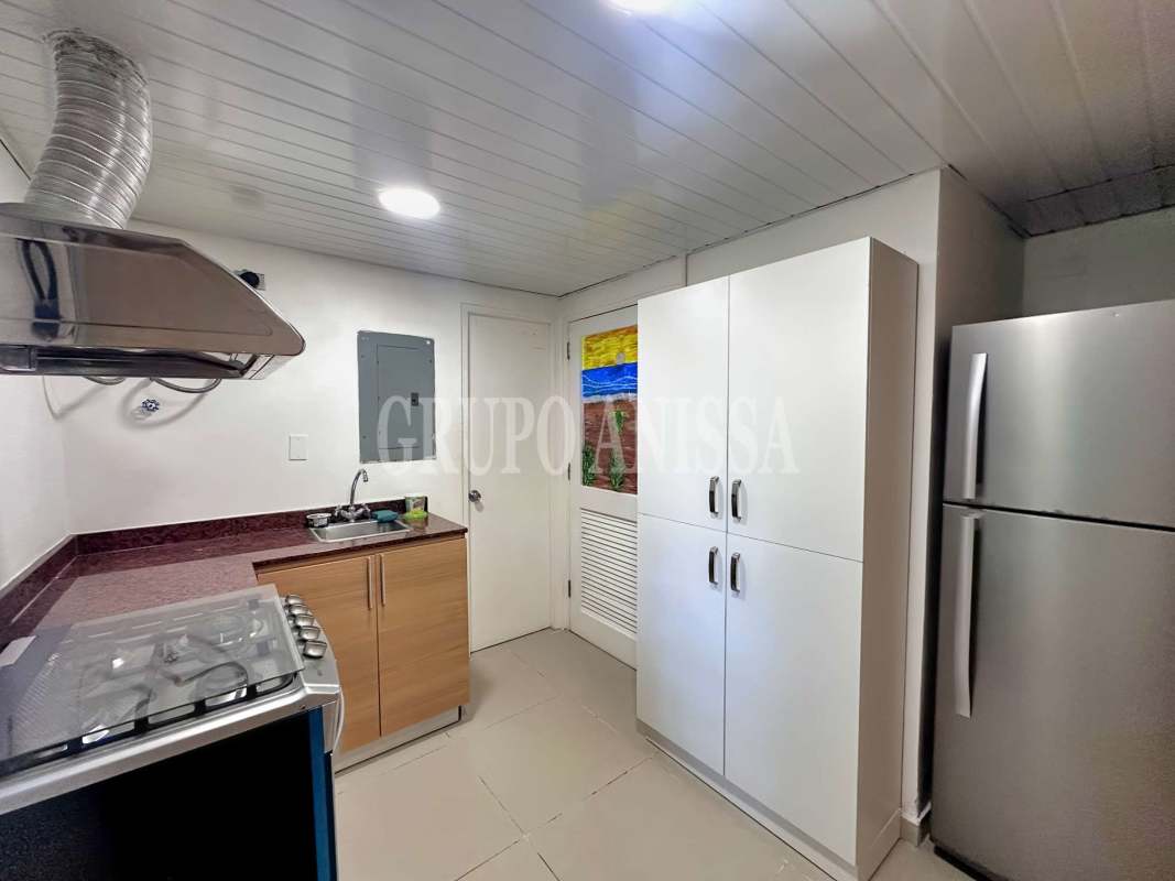 Furnished studio kitchenette with refrigerator and stove Ancón Canal Zone Panama