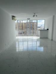 Open and bright living room with large windows, city views, minimalist design PH Dorado Tower Panama City