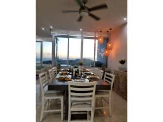 Foyer with ocean view and modern decor at PH Casa Bonita Penthouse Veracruz Panama