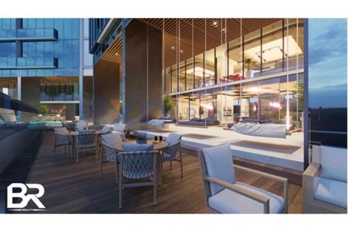 Shared coworking space with seating and work stations at PH Generation Tower Panama