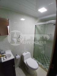 Glass shower bath with vanity in Villa Mila house rental Las Tablas Panama