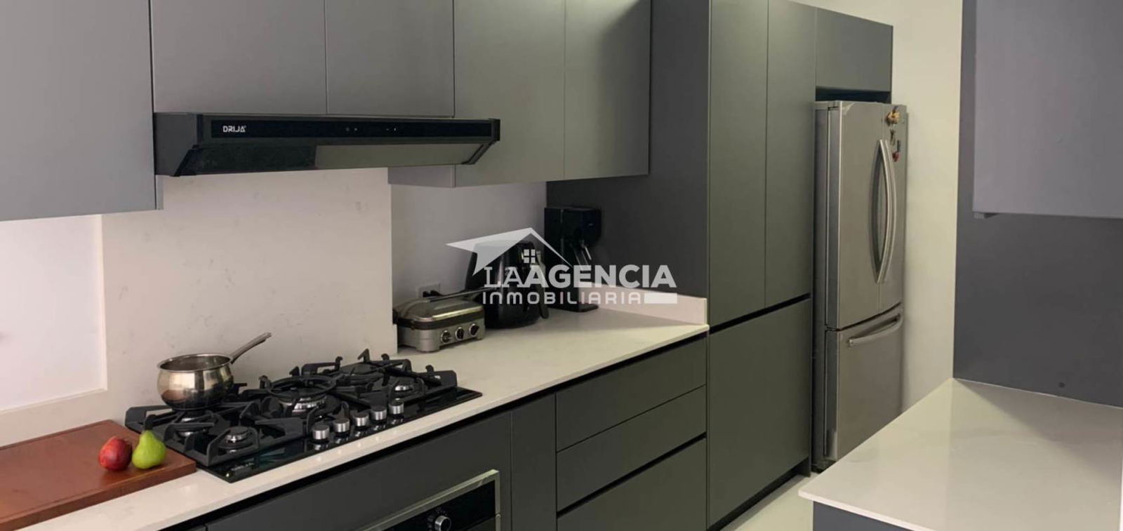 Contemporary kitchen with stainless appliances and quartz countertops in PH San Francisco Bay