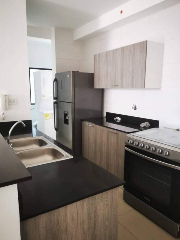 Bright bedroom with large windows, AC and curtains in PH Canvas Towers Parque Lefevre Panama