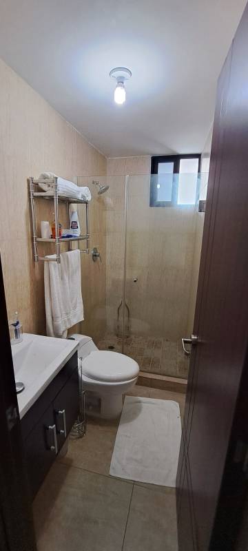 Furnished living room with bright windows in PH Terrazas del Rey rental Condado del Rey Panama