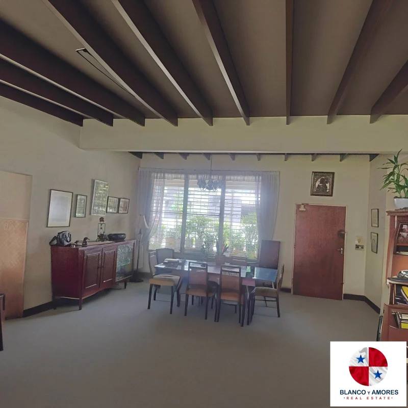 Dining area of existing house on commercial mixed-use development land Panama