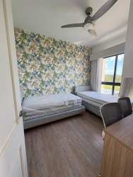 King bed master bedroom with AC Smart TV and blackout curtains Punta Caelo San Carlos Panama