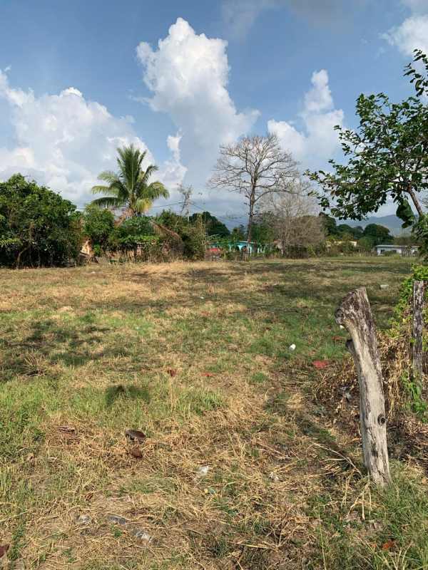 Corner fenced lot grassy and open sky Chepo Panama Las Margaritas