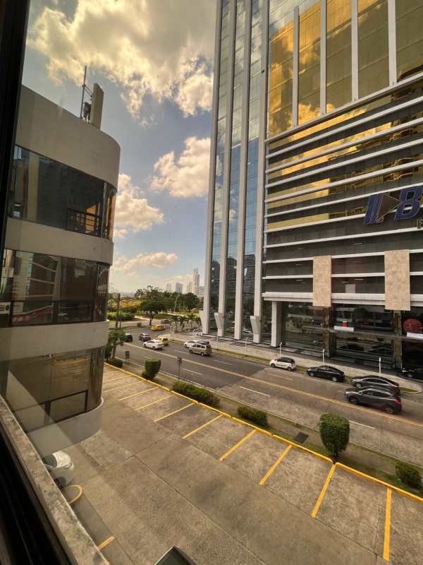 Spacious empty open office area with white walls and lighting in PH Marbella Business Center Panama