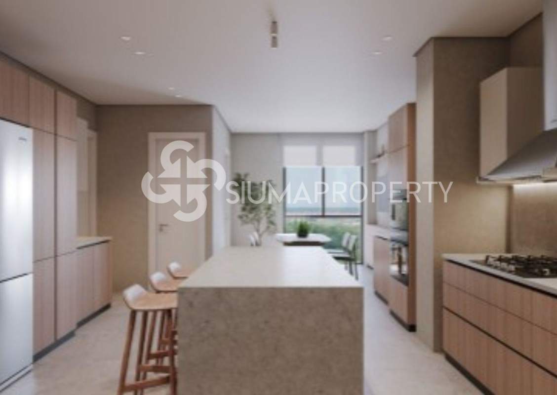 Minimalist living space with modern lighting PH Ocean House Panama City