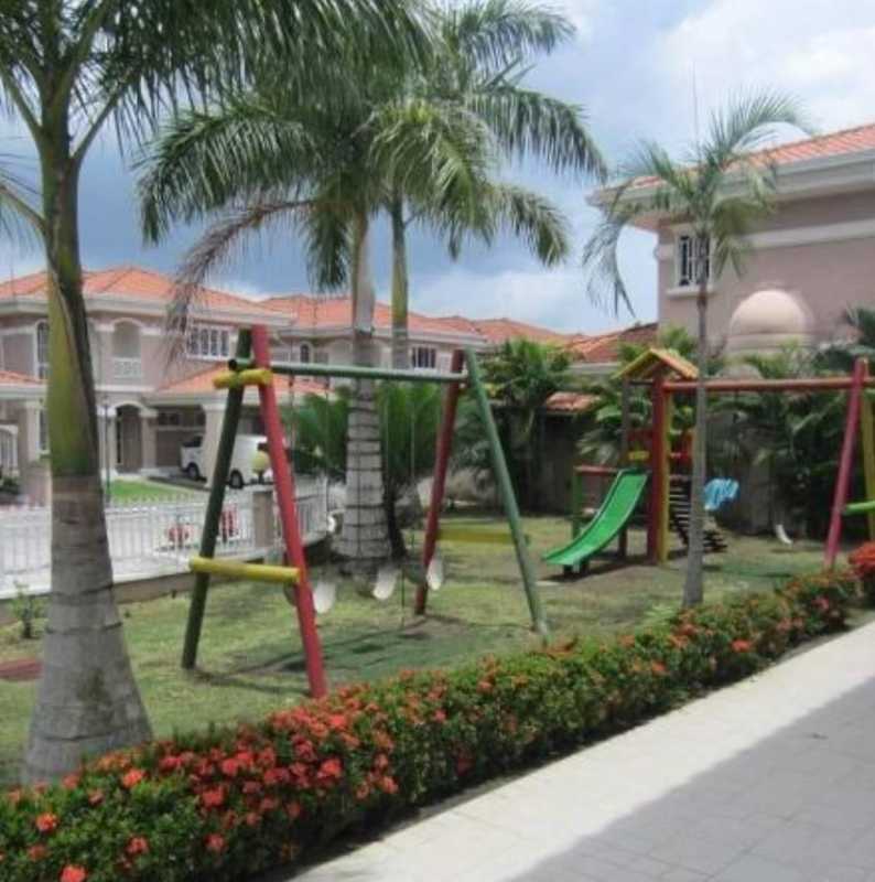 Mediterranean style villa community with outdoor swimming pool panoramic mountain view Panama City