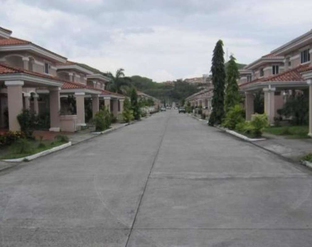 Children's playground with slides and swings in PH Altos del Country townhouses in Altos de Panamá Panama
