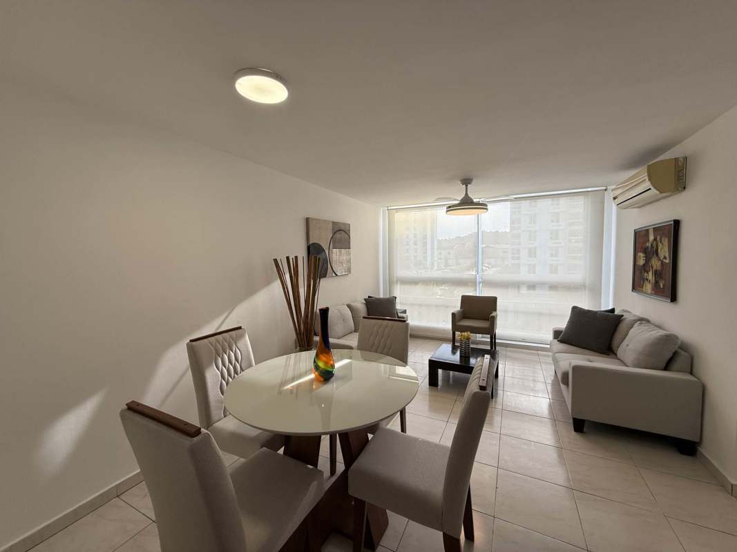 Fully equipped kitchen with granite counter and tile backsplash PH Condado Country Club