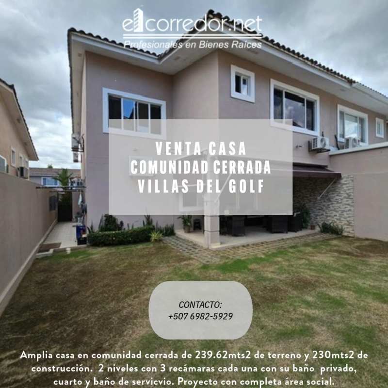 Spacious living and dining room with tile flooring in Villas del Golf Panama