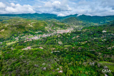 Panoramic mountain vista with coffee plantation in Alto Boquete Chiriquí Panama