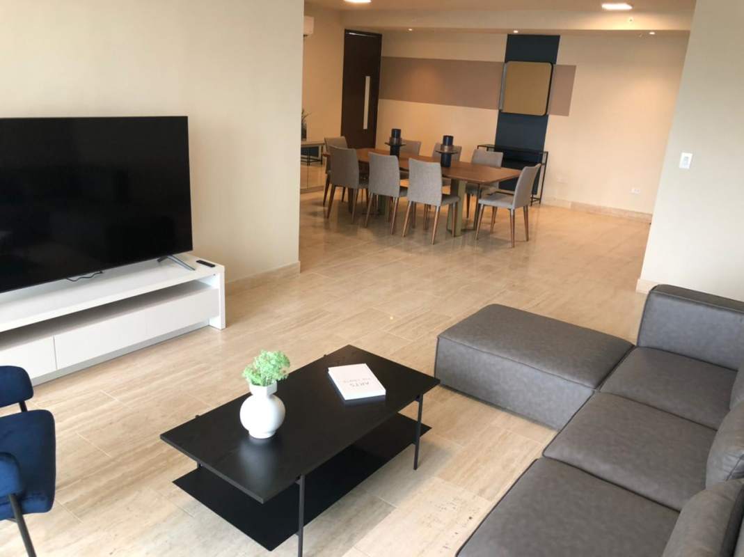 Secondary bedroom with panoramic window Costa del Este PH The Regent Panama