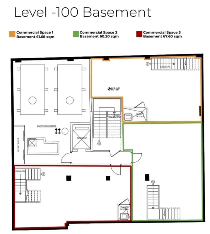 Aerial colonal building adjacent stone ruins green courtyard in Casco Viejo historic district Panama City