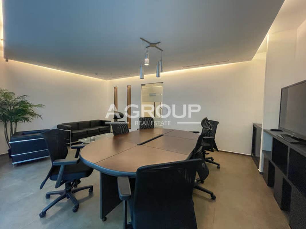 Small furnished office desk with cabinet in Ocean Business Plaza Panama City Panama