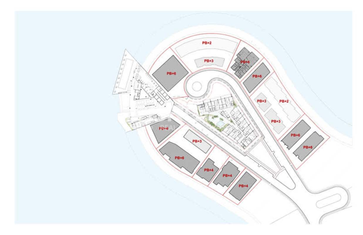 Master plan of private man-made Ocean Reef Islands with residential and marina zones in Panama City