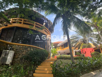 Private guest house amidst tropical landscaping at beachfront estate Punta Roca Panama