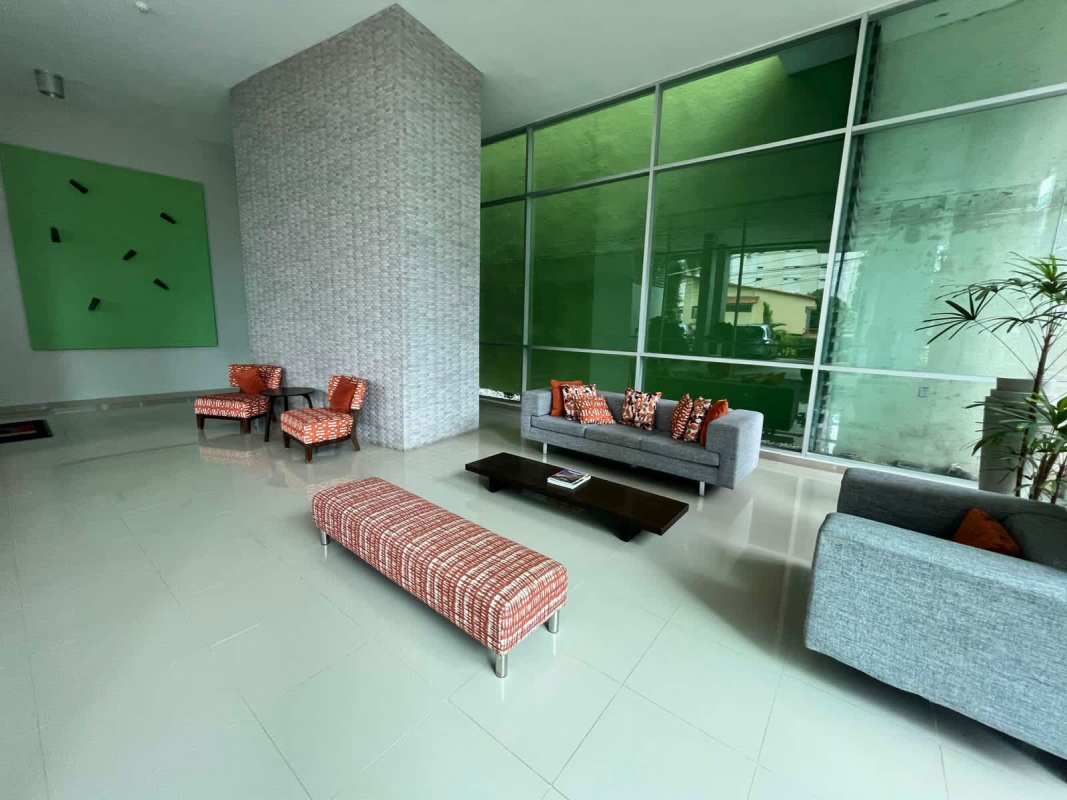 Large bedroom with closet window AC and city view PH Via Porras Panama