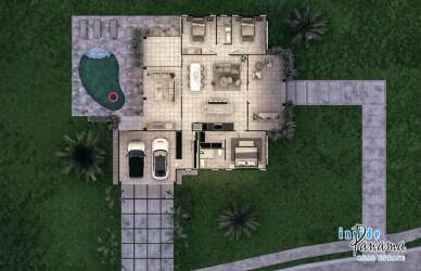 Large terrace with panoramic Pacific Ocean views at Rincon Beach Boca Chica luxe villa