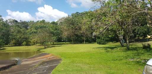 Natural lakes surrounded by greenery and wooded areas inside Brisas de los Lagos community Chorrera Panama