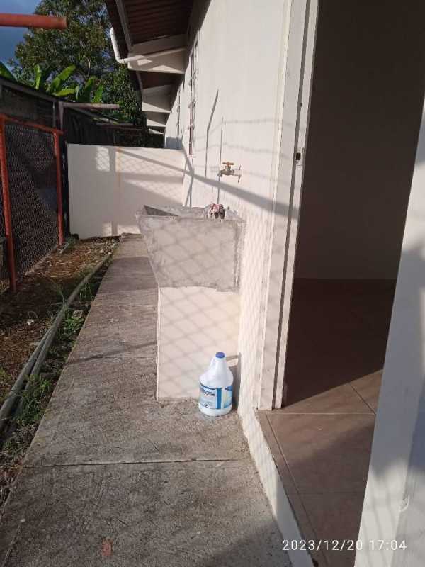 Simple tiled entryway interior in affordable apartment Tatare Pacora Panama