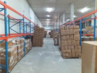 Interior warehouse space with tall columns and industrial lighting France Field Panama