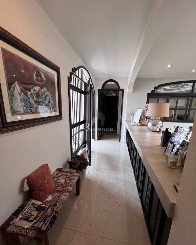 Outdoor private swimming pool with landscaped garden and terrace in El Carmen Bella Vista Panama City