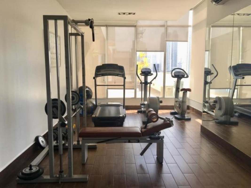 City skyline panoramic view from rooftop terrace of PH San Francisco 67 Panama