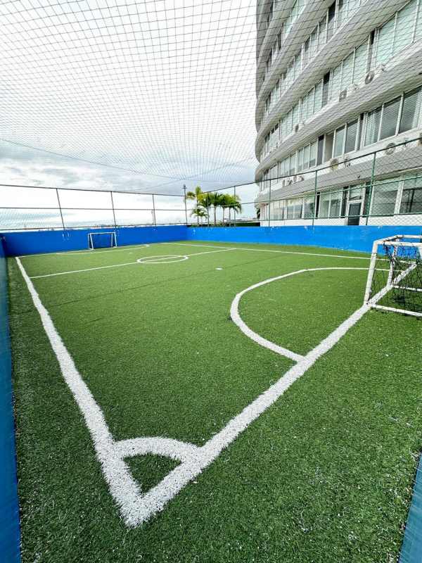 Modern bedroom with ceramic tile floor and balcony in PH Bay View Panama City