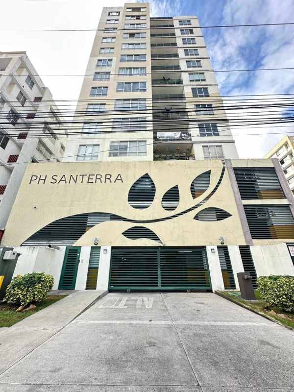 Bedroom with closet, tiled floors, window with city view at PH Santerra Parque Lefevre Panama