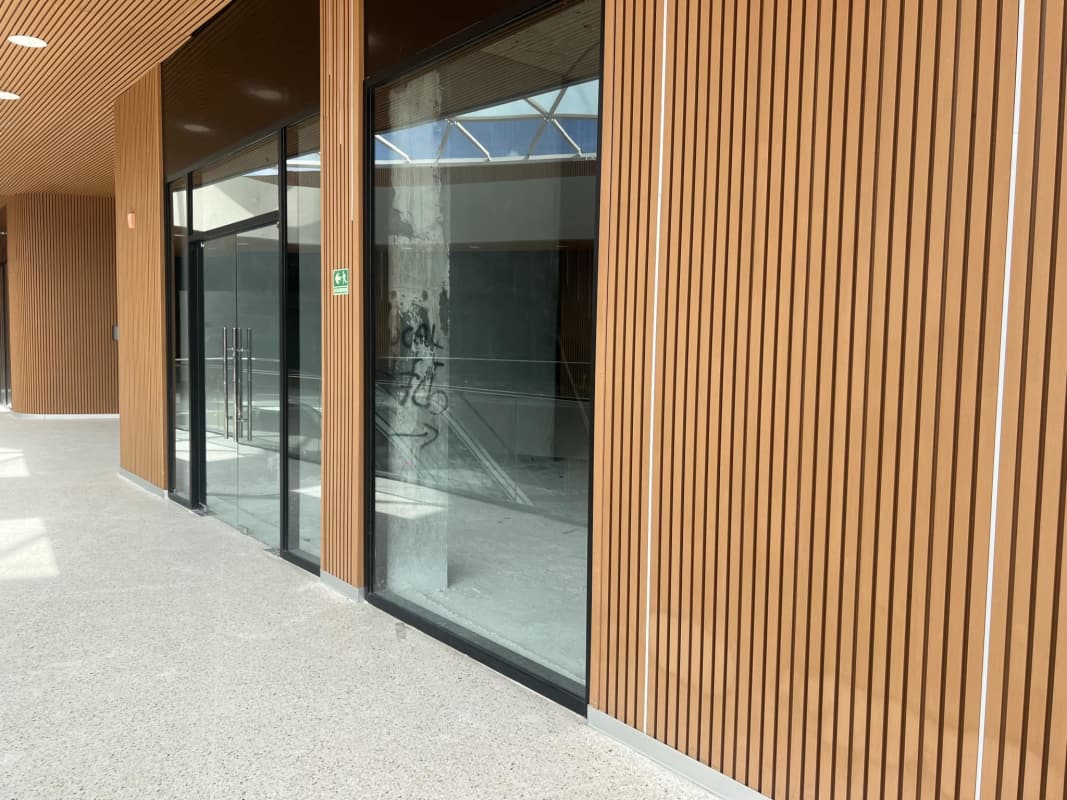 New mall interior with franchise locations including Tim Hortons and food outlets coming soon in Panama City