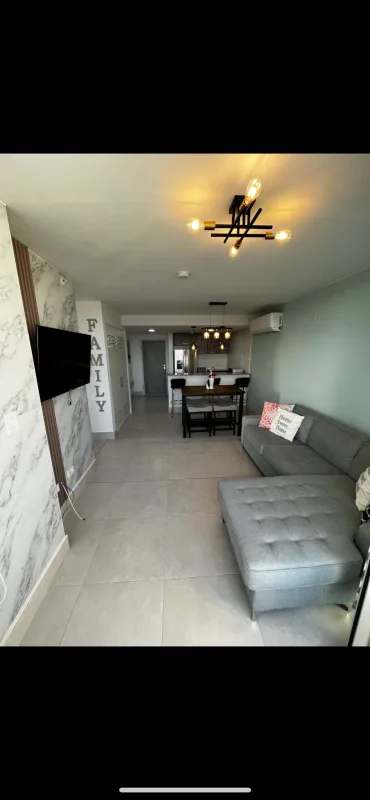 Bathroom with glass enclosed shower granite countertop PH Residencial El Bosque Panama City