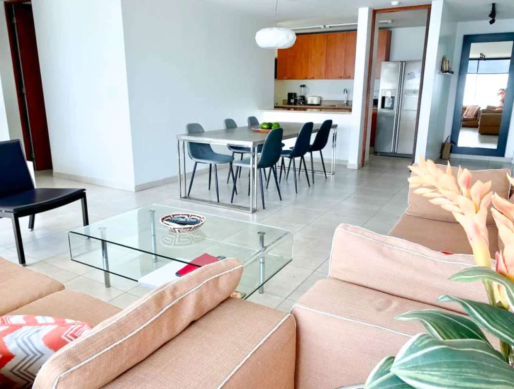 Modern kitchen with stainless appliances in PH Terrasol San Francisco Panama City