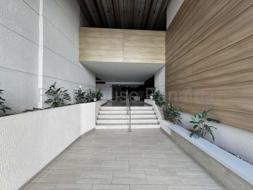 Spacious living and dining room open plan in Villa Lucre Panama apartment