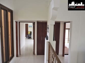 Covered terrace facing pool and mountains Trinity Hills Valley Panama