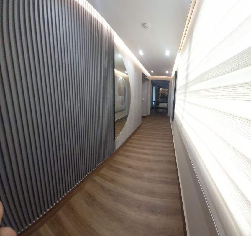 Bedroom with walk-in closet and bathroom at Q Tower Punta Pacifica Panama