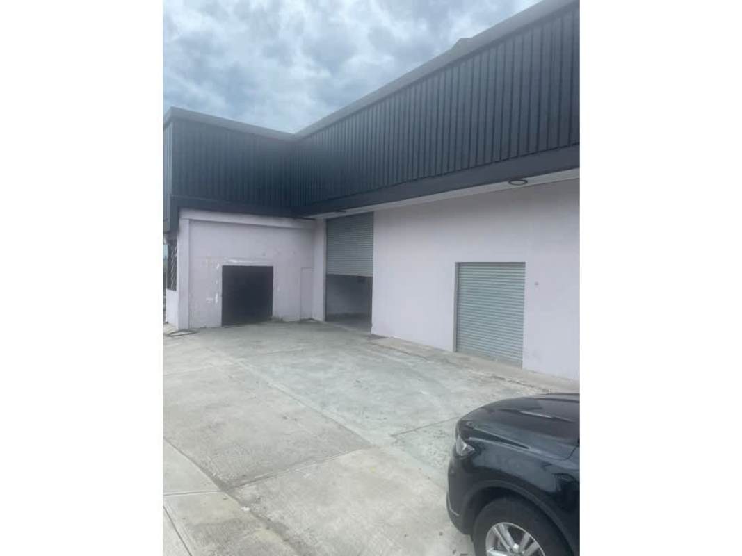 Loading area with roller shutters commercial warehouse for rent Panama Viejo Via Cincuentenario