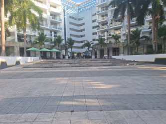 Modern studio apartment interior with integrated bathtub Playa Blanca Panama