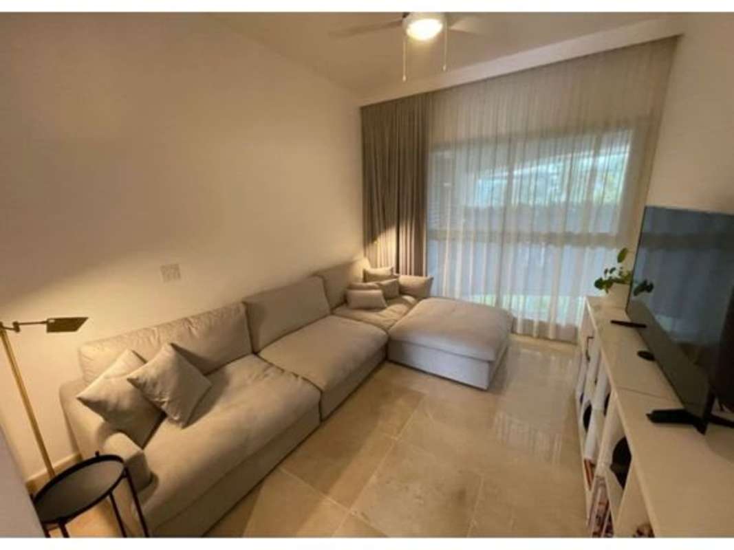 Home office with natural light views of greenery at PH The Reserve Santa Maria Panama