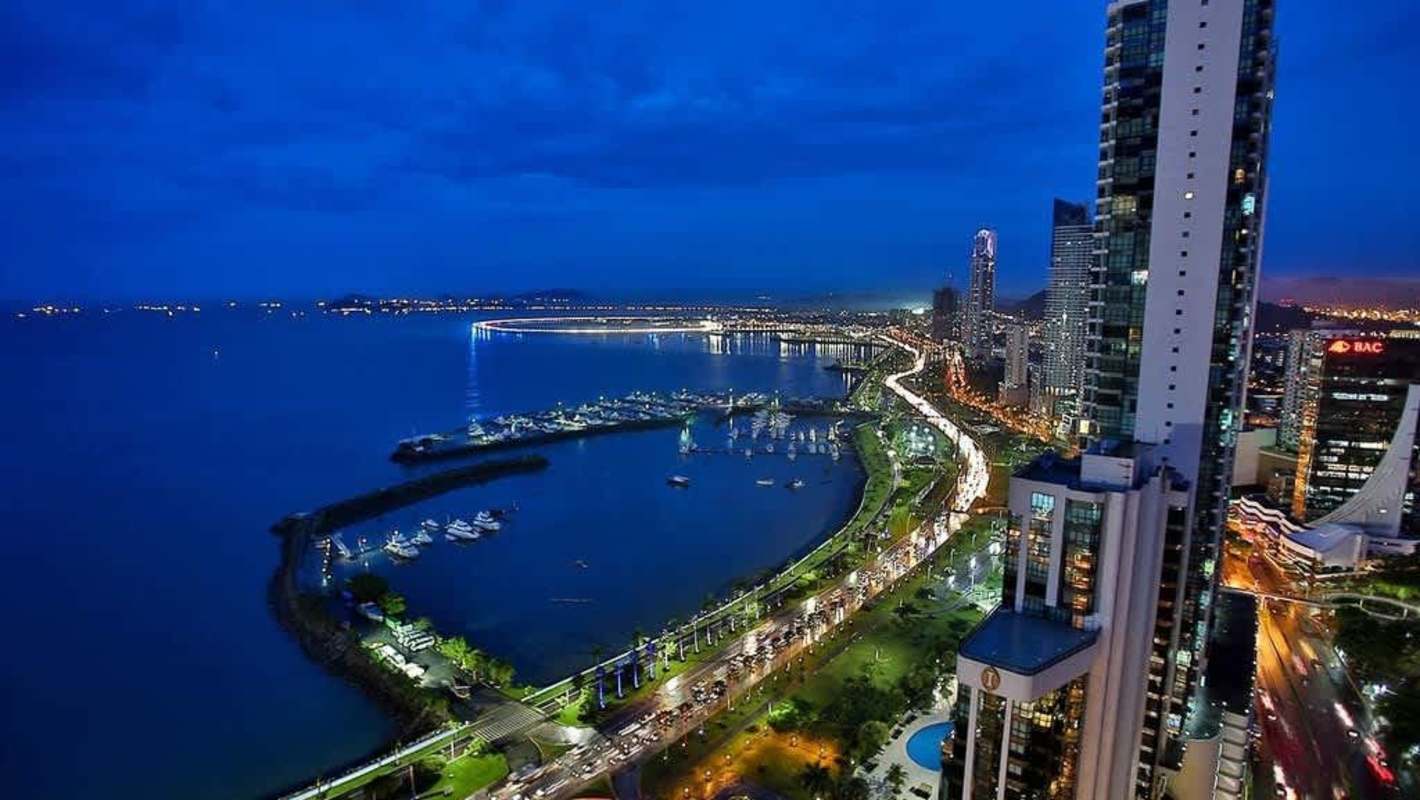 Elegant lobby with designer seating in Waldorf Astoria Panama Marbella