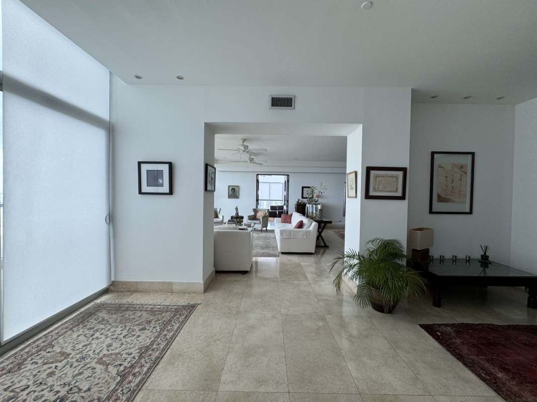 Master bedroom ocean views large windows PH Ten Tower Costa del Este Panama