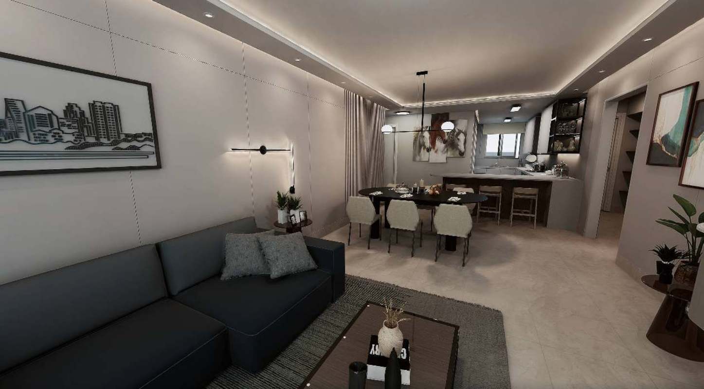 Luxury bathroom with glass shower enclosure and elegant vanity PH Kai Costa del Este Panama