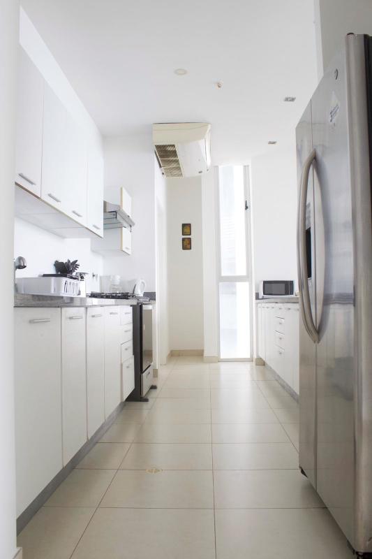 Large master bedroom with ocean views ensuite bathroom closet space at PH Waters on the Bay Panama City