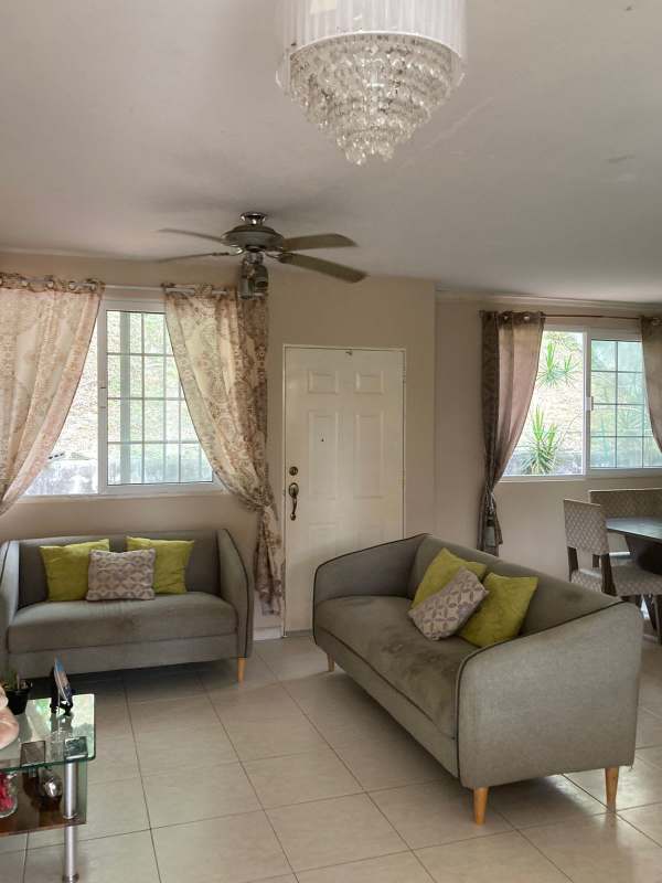 Spacious open living dining room in duplex home Riviera Colonial Brisas del Golf Panama City