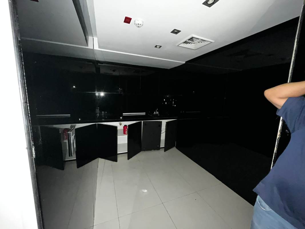 Bright commercial hallway in Plaza Obarrio business district Panama City