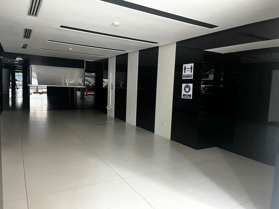 Service kitchenette with cabinets in Obarrio ground floor commercial unit Panama City