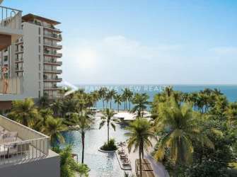 Aerial of Buenaventura with marina, condos, beach and golf course Coclé Panama